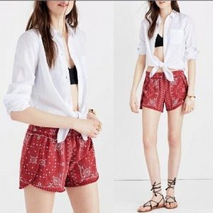 Madewell Oahu Cover Up Shorts in Vintage Bandana